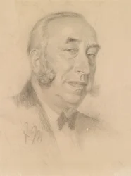 Portret dżentelmena z wąsami